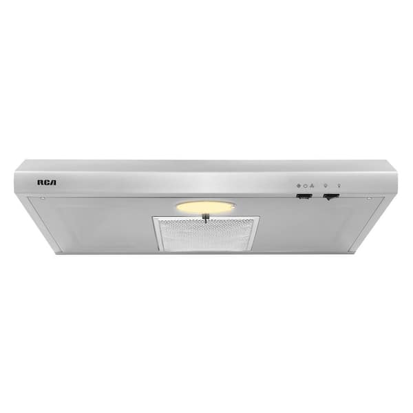 30 in. Century Collection Ductless 160 CFM Under Cabinet Range Hood, Reusable Filter, Light, Stainless Steel