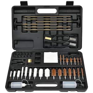 Universal Gun Cleaning Kit with Gun Brushes, Brass Rods, Spear-Pointed Jags and Patch Loops for Handguns and Shotguns