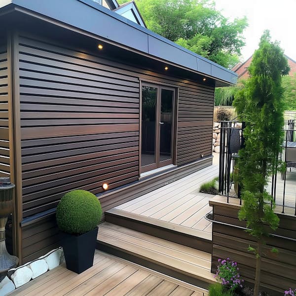 Ejoy 8.5 in. x 94.5 in. x 1 in. Composite Cladding Siding Outdoor