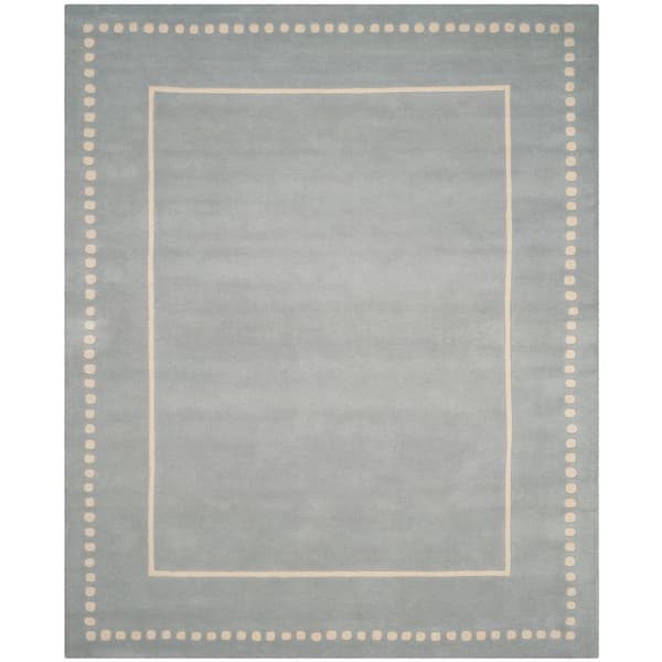 SAFAVIEH Bella Light Blue/Ivory 8 ft. x 10 ft. Border Area Rug