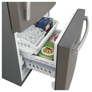 21.0 cu. ft. Bottom Freezer Refrigerator in Slate, Fingerprint Resistant and ENERGY STAR