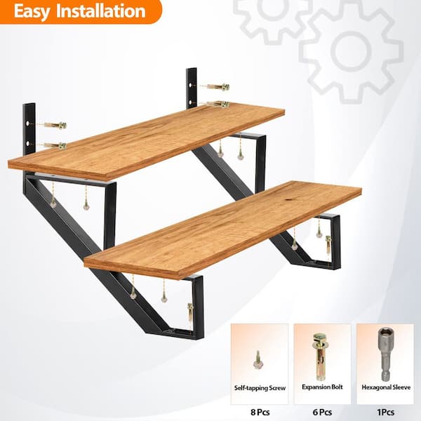 Limons D'escalier En Acier – Lot De 2 Pièces, 3 Marches, Pour Terrasse Et Deck – Structure Spirale Robuste, Non Marqué