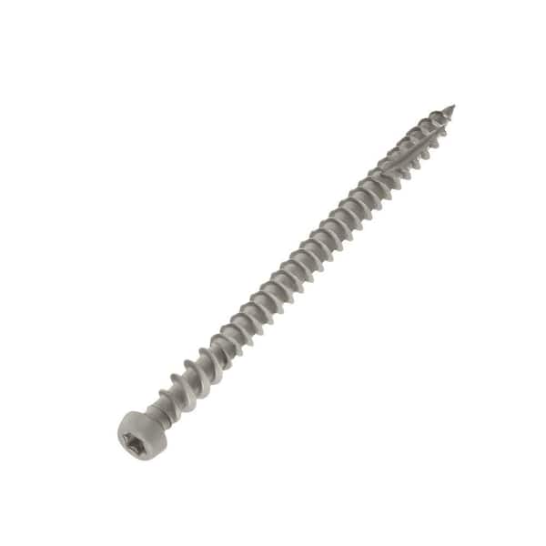Unbranded #10 x 2-3/4 in. Cap-Tor xd Warm Gray #54 Epoxy Coated Star Bugle-Head Composite Deck Screw (1750-Pack)