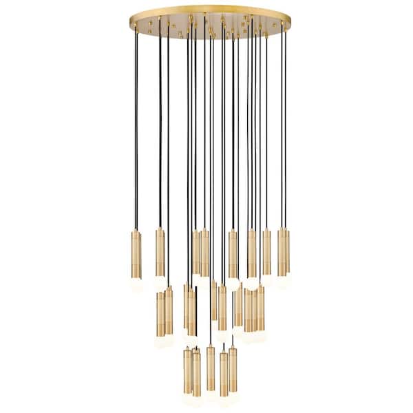 Stari 27 light Modern Gold Chandelier for Indoor Use with No Bulbs Included