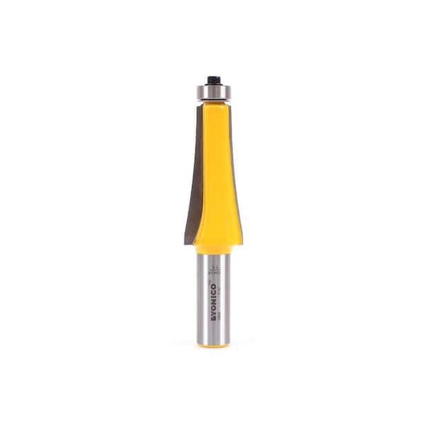Yonico Guitar Fingerboard Radiusing 10 in. Radius 1/2 in. Shank Carbide Tipped Router Bit