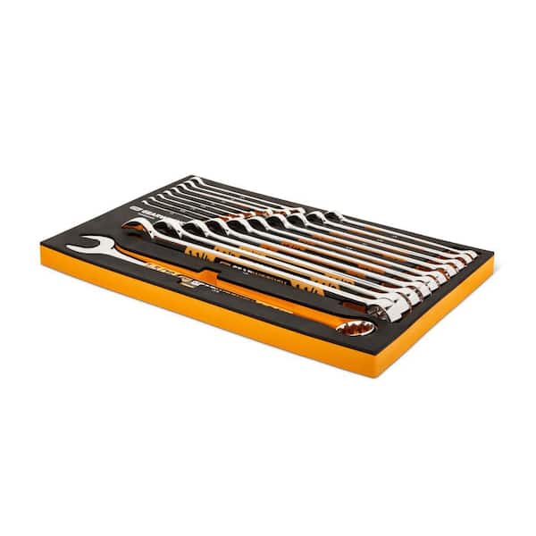 GEARWRENCH 12-Point SAE Hi-Viz Long Pattern Combination Wrench Set
