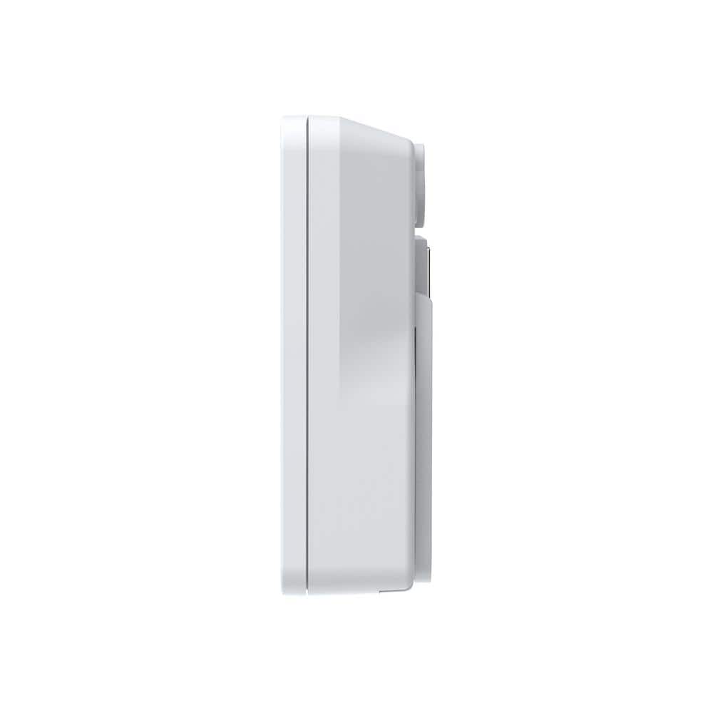 White Wireless Indoor Outdoor Thermometer with Temperature Sensor