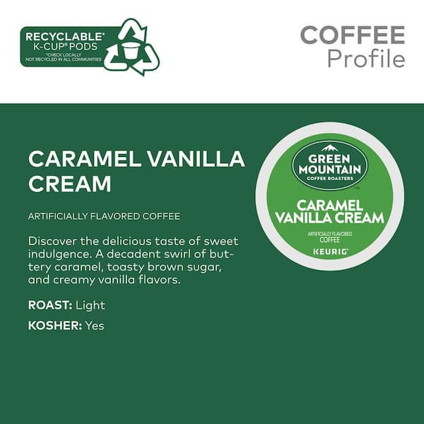 Green Mountain Coffee Roasters Caramel Vanilla Cream K Cups 48ct