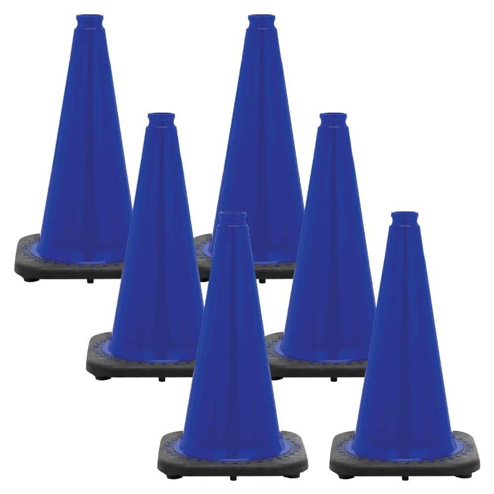 "18"" Traffic Blue Traffic Cones (6-Pack)" price history on PriceWatchPro