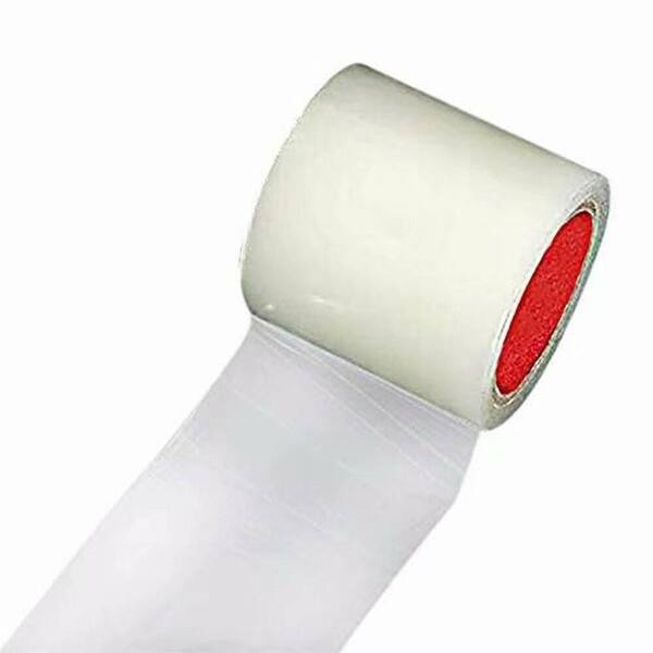 Agfabric 3.1 in. x 32 ft. Greenhouse Plastic Polyethylene Film Plant Cover for Season Extension, Repair Tape 6.2mil(4pack)