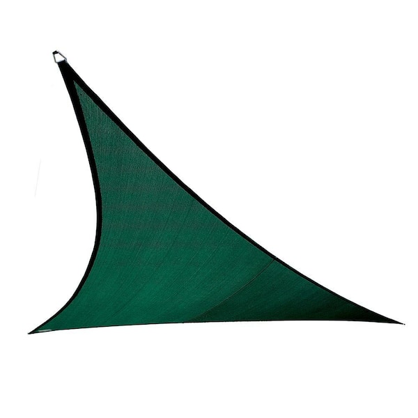 Coolaroo Coolhaven 12 ft. x 12 ft. Heritage Green Triangle Shade Sail