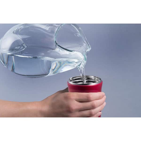 Vacuum Insulated 16 oz. Cherry Red Travel Mug