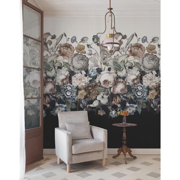 White Rachel Rose Paper Non-Pasted Matte Wall Mural