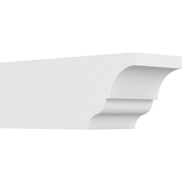 Ekena Millwork 6 in. x 6 in. x 16 in. Asheboro PVC Rafter Tail Brace