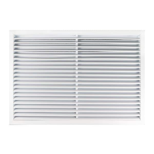 32 in. x 22 in. Aluminum Return Air Grille in White