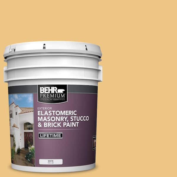 BEHR PREMIUM 5 gal. #M290-4 Garbanzo Paste Elastomeric Masonry, Stucco and Brick Exterior Paint