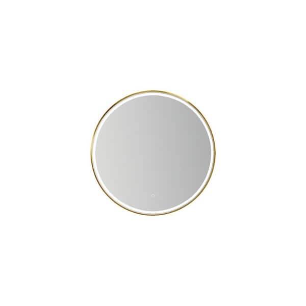 ROSWELL 32 in. Round LED Lighted Accent Bathroom/Vanity Wall Mirror