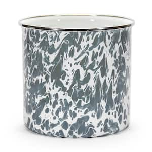 Grey Swirl Enamelware Utensil Holder