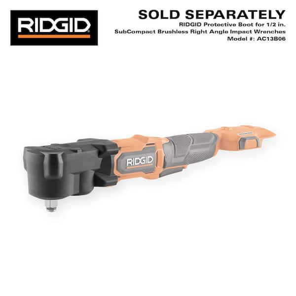 RIDGID 18V SubCompact Brushless 1/2 in. Right Angle Impact
