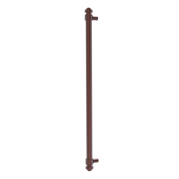18 in. Center-to-Center Refrigerator Pull in Antique Copper