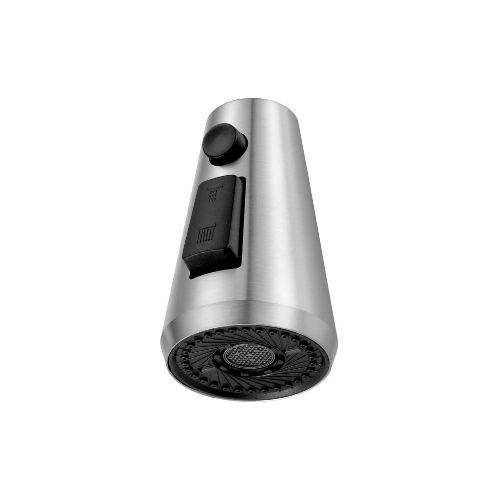 Kitchen Faucet Sprayer Head 3 Spray Modes 13 Adapters Stainless Steel in Brushed Nickel price history on PriceWatchPro