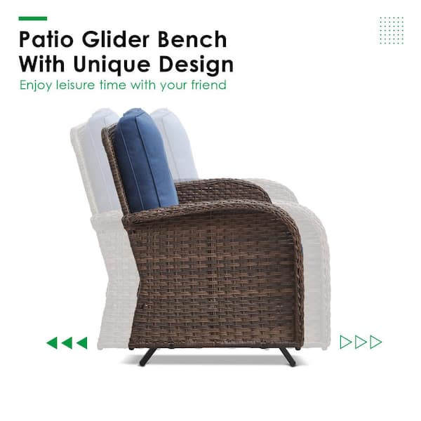 【新品未使用】NEIGHBORHOOD NH X PAES . SLIDE Pocassy 2-Person Wicker Patio Outdoor Glider with