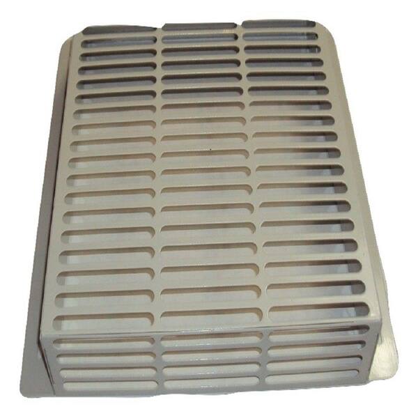 Wall-E-COVER 13.75 in. x 12.75 in. x 2.75 in. Powder Coated Galvanized Steel Pest Control Exterior Vent Cover in Taupe