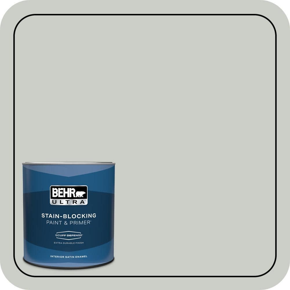 1 qt. #PWL-89 Silver Setting Extra Durable Satin Enamel Interior Paint & Primer price history on PriceWatchPro