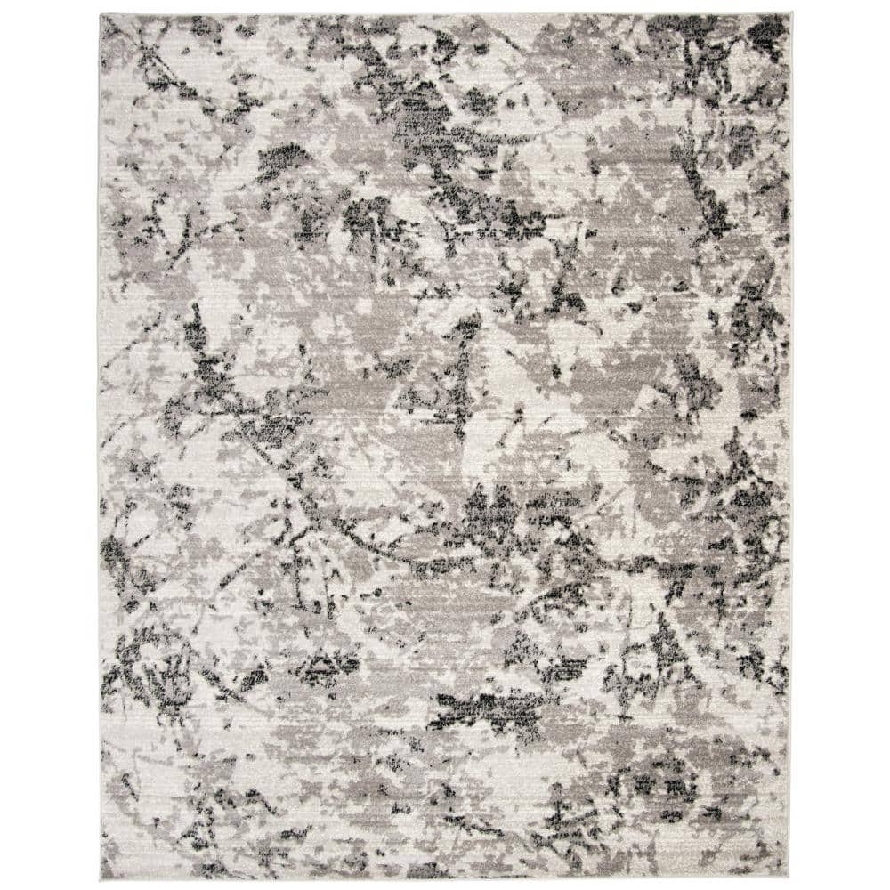 Skyler Grey and Ivory 8' x 10' Medallion Area Rug