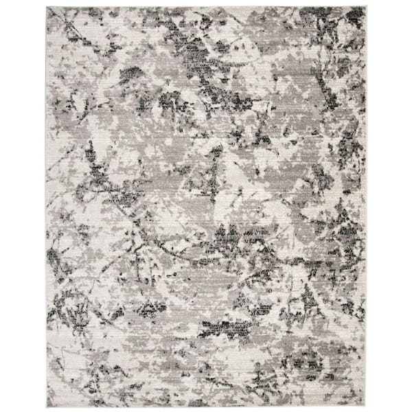 SAFAVIEH Skyler Gray/Ivory 9 ft. x 12 ft. Abstract Area Rug