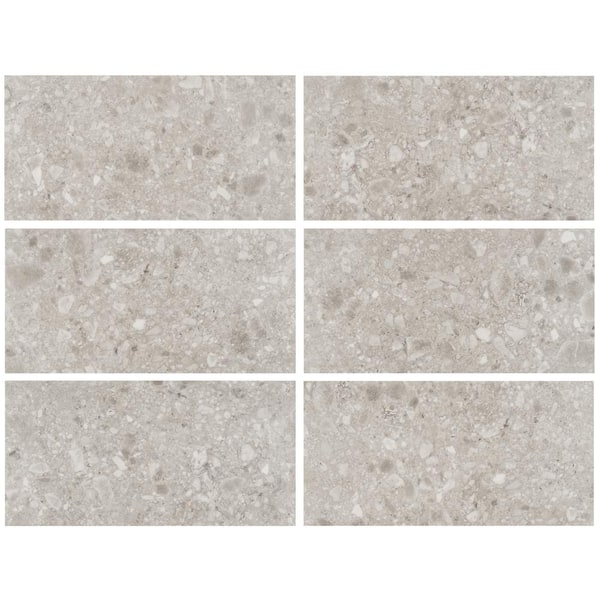 Ivy Hill Tile Rizzo Gray 12 MIL x 12 in. x 24 in. Glue Down Terrazzo Look  Waterproof Luxury Vinyl Tile (40 sq. ft./Case) EXT3RD109251 - The Home Depot