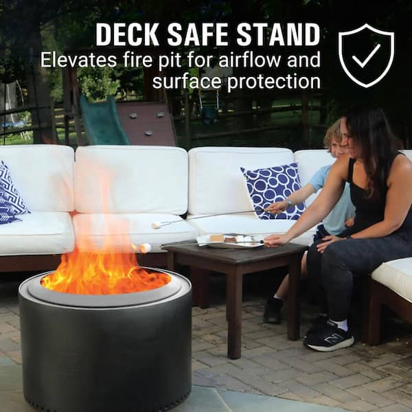 Coleman Cityscapes 15 in. Stainless Steel Outdoor Wood Burning