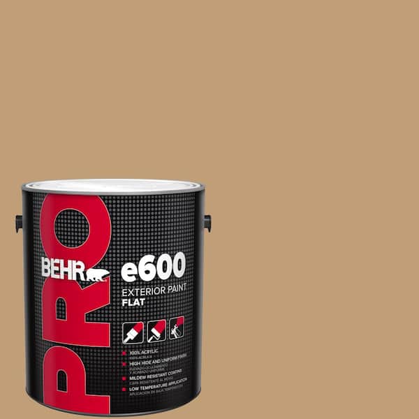 BEHR PRO 1 gal. #300F-4 Almond Toast Flat Exterior Paint