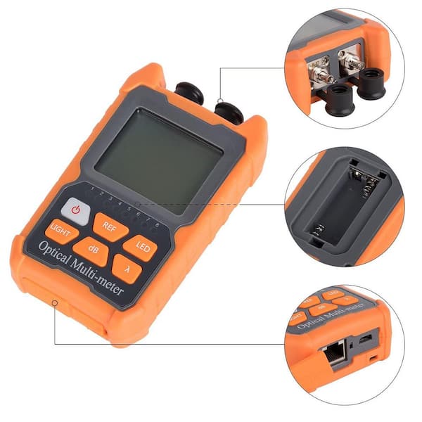Lukyamzn 4-in-1 Optical Power Meter with VFL, RJ45 Tester