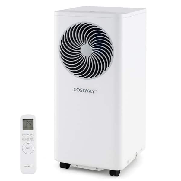 5000 BTU(DOE) Portable Air Conditioner Cools 350 sq. ft. with Dehumidifier with Remote in White