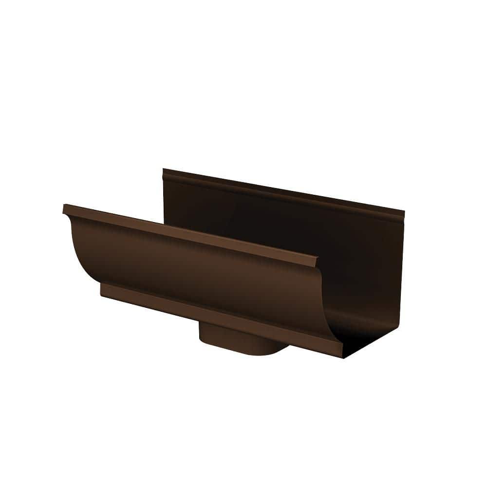 PEAK 5 in. Brown Gutter Drop Outlet 1387 - The Home Depot