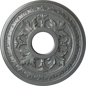 1-1/2 in. x 15-3/8 in. x 15-3/8 in. Polyurethane Baltimore Ceiling Medallion, Platinum