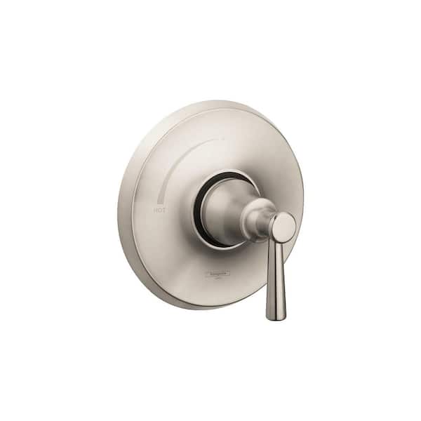 Hansgrohe Joleena 1-Handle Wall Mount Shower Trim Kit in Brushed Nickel Valve Not Included