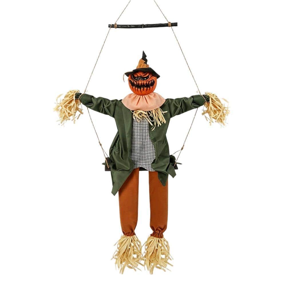 Scary Hanging Swinging Doll Girl with Sound & Slap, Light Up Eyes, Creepy Sound, Halloween Decor for Indoor/Outdoor price history on PriceWatchPro