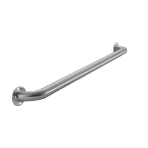 42 in. x 1-1/2 in. Exposed Screw ADA Compliant Grab Bar in Brushed Stainless Steel