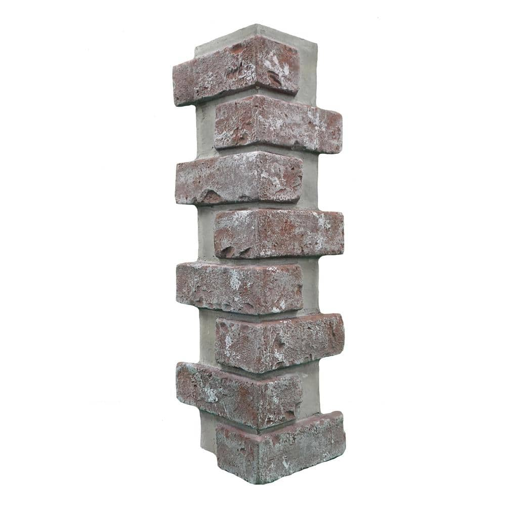 Contempo Faux Brick Tall Outside Corner - Interlocking