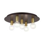 Hillview 5 Light Bronze Flush Mount