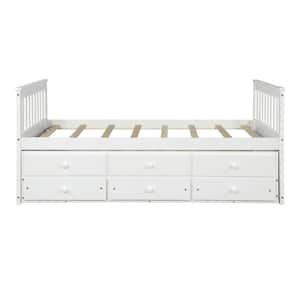 Alaterre Furniture Melody White Twin to King Bed with Under Bed Storage  AJME10WH - The Home Depot