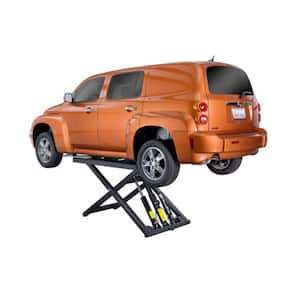 6XP Portable Mid-Rise Scissor Car Lift 6000 lbs. Capacity - 48 in. Max Rise with 220V Power Unit Included