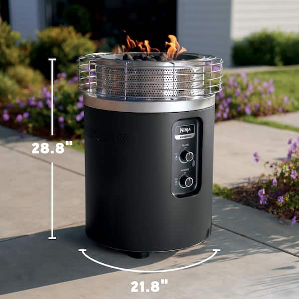NINJA Fireside 360 Outdoor Heater and Fire Pit OF101BK - The Home
