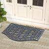 A1HC Half-Moon Dark Grey 24 in. x 36 in. Eco-Poly Indoor/Outdoor Mat with  Anti Tire Crumb Backing A1HCPR69-EP09 - The Home Depot