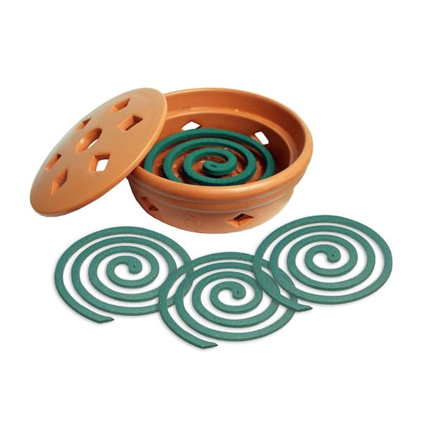 Unbranded Mosquito Coil Burner with Mosquito Coils