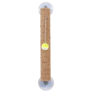 Stick N' Claw' Sisal Rope and Toy Suction Cup Stick Shaped Cat Scratcher