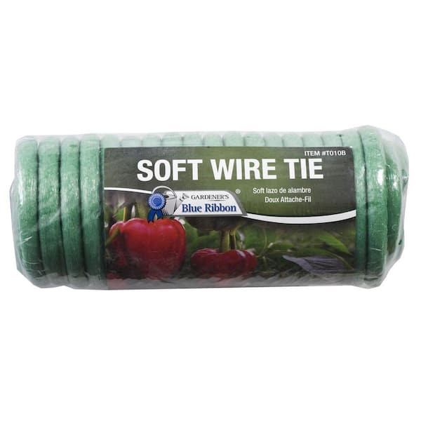Gardener's Blue Ribbon Soft Foam Covered Wire Tie for Plants