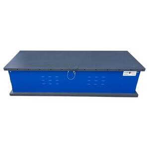 TUFFBOXX 140 Gal. Blue Galvanized Steel Rectangle Storage Container